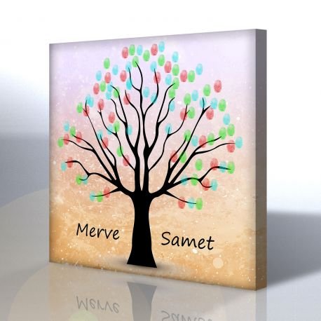 Misafir Parmak İzi Hatıra Ağacı Tablosu