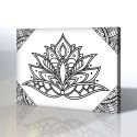 Çiçek Kanvas Boyama Tablosu (Mandala Tablosu)