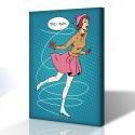 Konuşma Balonunu Doldur - Retro Kanvas Tablosu