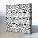 Desenler - Tribal Kanvas Boyama Tablosu (Mandala Tablosu)