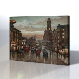 Şehir Manzarası Kanvas Tablo (Manchester1936)
