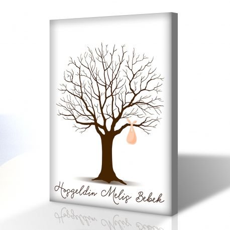 Baby Shower Parmak İzi Ağacı