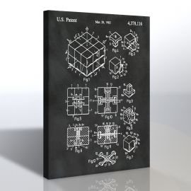 Rubik Küp Kanvas Tablo
