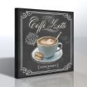 Dekoratif Caffe Latte Kanvas Tablo
