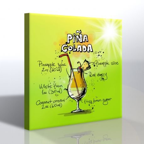Pina Colada Kanvas Tablo
