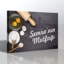 İsme Özel Mutfak Kanvas Tablo