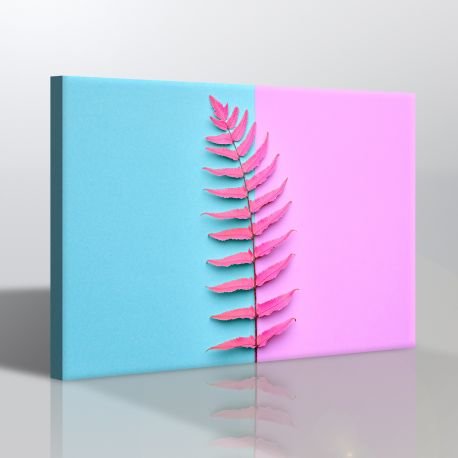 Minimalist Yaprak Kanvas Tablo