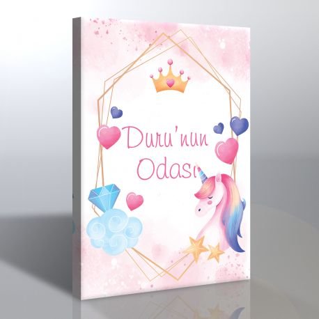 Unicorn Çocuk Odası Kanvas Tablo