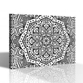 Yetişkinler İçin Karışık Boyama Tablosu (Mandala Tablosu)
