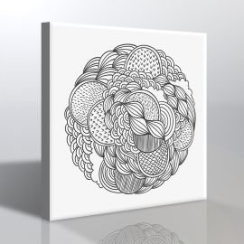 Yetişkinler İçin Boyama Tablosu (Mandala Tablosu)