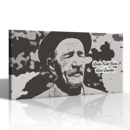 Aşık Veysel Kanvas Tablo 