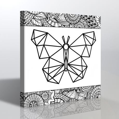 Kelebek Boyama Tablosu ( Mandala Tablosu ) 