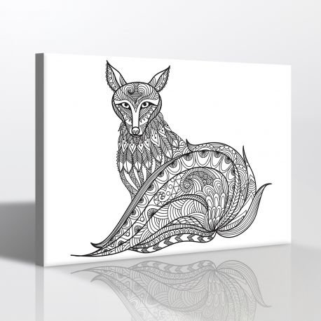 Tilki Boyama Tablosu (Mandala Tablosu)