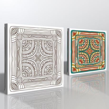  Mandala Boyama Tablosu
