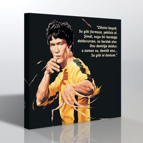 Bruce Lee Kanvas Tablo