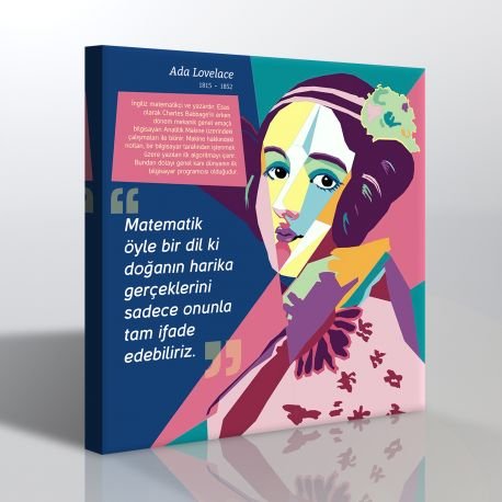 Ada Lovelace Kanvas Tablo