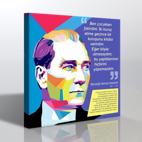 Atatürk Kanvas Tablo
