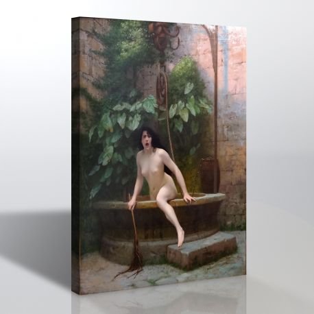 Jean Leon Gerome - Kuyudan Çıkan Gerçek Kanvas Tablo