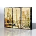 Vintage-Paris Kanvas Tablo