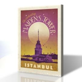 İstanbul Kız Kulesi Kanvas Tablo