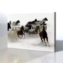 Koşan Atlar Kanvas Tablo