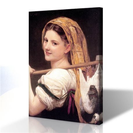 Av Yemeği - William-Adolphe Bouguereau Kanvas Tablo