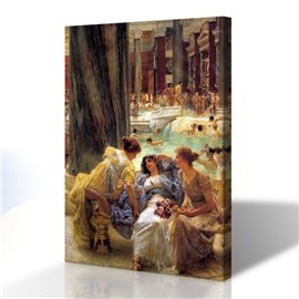 Hamamda Dedikodu - Lawrence Alma-Tadema Kanvas Tablo