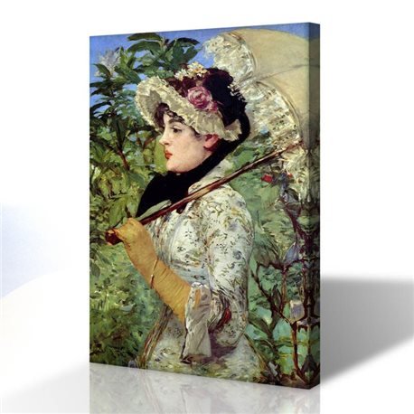 Şemsiyeli Kız - Édouard Manet Kanvas Tablo