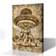 Vintage Card From Paris 03 Kanvas Tablo