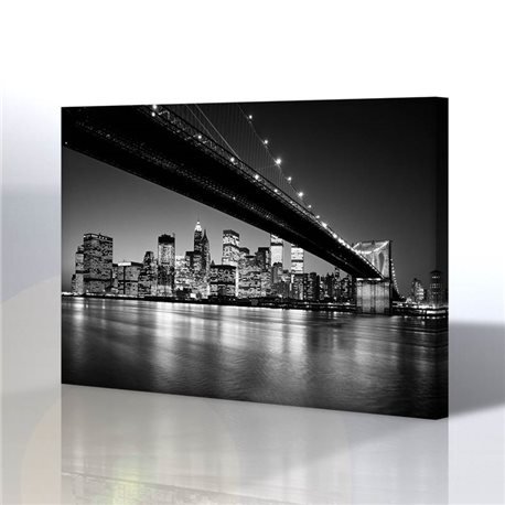 Brooklyn Köprüsü / Manhattan Kanvas Tablo