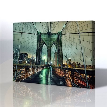 Brooklyn Köprüsü / Manhattan Kanvas Tablo