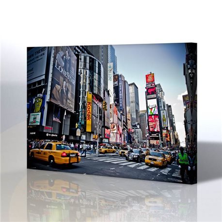 New York Sarı Taksiler Kanvas Tablo