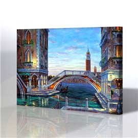Evening In Venezia - Robert Finale Kanvas Tablo