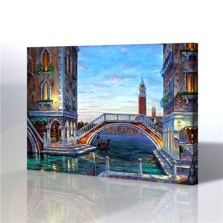 Evening In Venezia - Robert Finale Kanvas Tablo