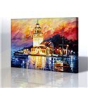 Kız Kulesi / İstanbul - Leonid Afremov Kanvas Tablo