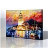 Kız Kulesi / İstanbul - Leonid Afremov Kanvas Tablo