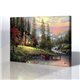 Ev Bahçe Manzarası - Thomas Kinkade Kanvas Tablo
