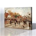 Norrlandsgatan - Frans_Wilhelm Odelmark Kanvas Tablo