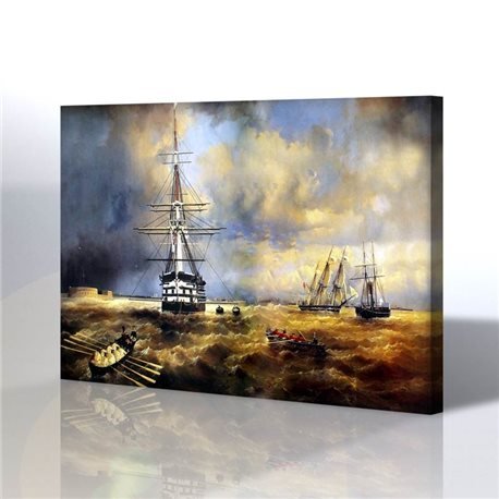 Manzara - Ivan Konstantinovich Aivazovsky Kanvas Tablo