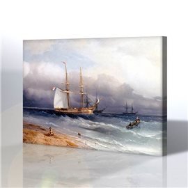 Manzara - Ivan Konstantinovich Aivazovsky Kanvas Tablo