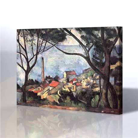 Klasik Manzara - Paul Cézanne Kanvas Tablo