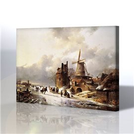 Klasik Manzara - Schelfhout Andreas Kanvas Tablo