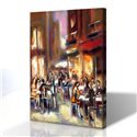 Kafe Manzarası Kanvas Tablo