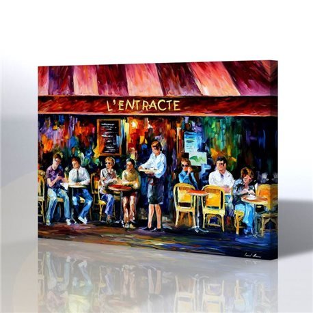 Paris Kafe Kanvas Tablo