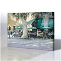 Kafe Restoran Manzarası Kanvas Tablo
