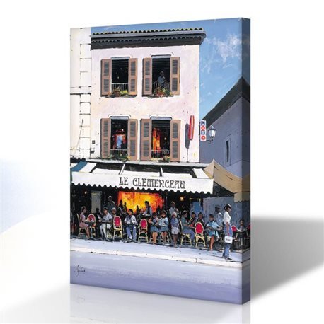 Kafe Restoran Manzarası Kanvas Tablo