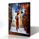 Sokak Manzarası - Leonid Afremov Kanvas Tablo