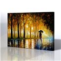 Sokak Manzarası - Leonid Afremov Kanvas Tablo