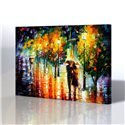Sokak Manzarası - Leonid Afremov Kanvas Tablo