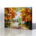 Sokak Manzarası - Leonid Afremov Kanvas Tablo